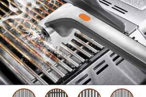 Brosse à barbecue électrique à vapeur en acier inoxydable