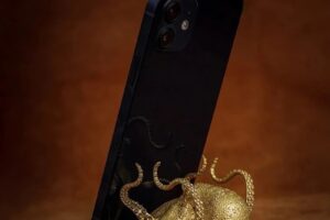 Support créatif pour téléphone portable en forme de pieuvre