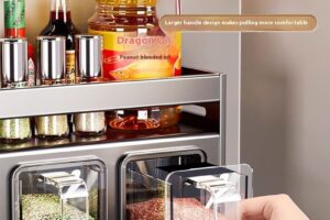 Porte épices de cuisine multifonctionnel mural