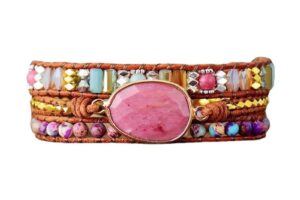 Bracelet de style ethnique en cuir