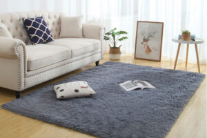 Tapis soyeux et duveteux Décoration d'intérieur moderne