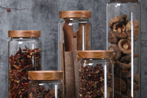 Bouteilles de stockage en verre