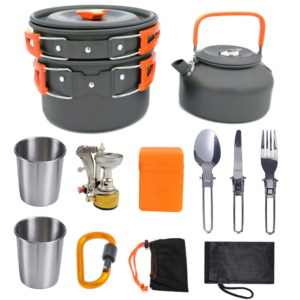 Kit d'ustensiles de cuisine pour le camping