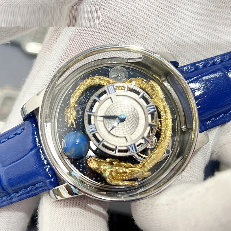Montre céleste à quartz saphir rond – Image 4