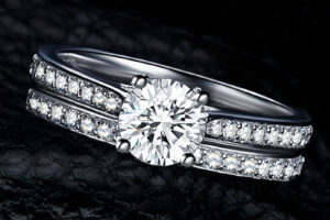 Ensemble d'anneaux plaqué argent 925