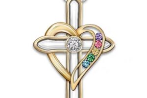 Pendentif Croix Amour