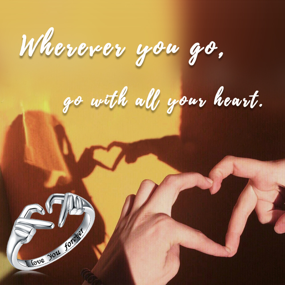 Coeur Romantique Anneau de Mode pour Femme