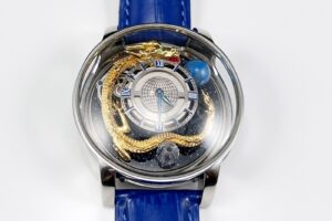 Montre céleste à quartz saphir rond