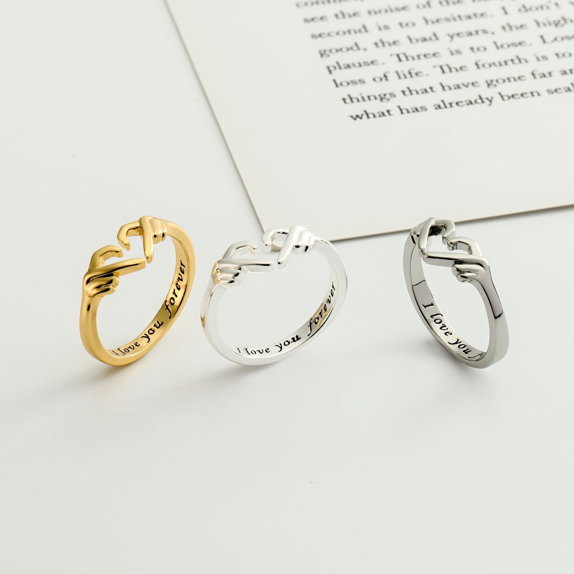 Coeur Romantique Anneau de Mode pour Femme – Image 7