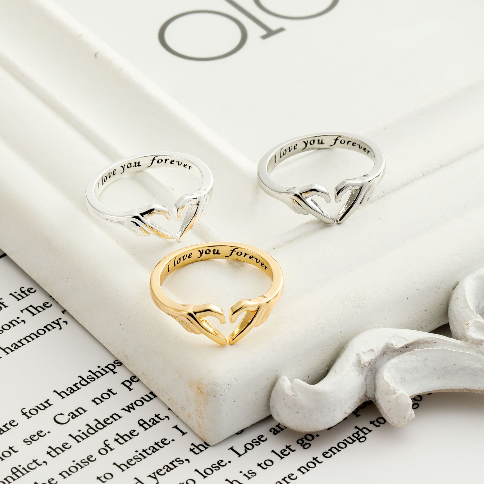 Coeur Romantique Anneau de Mode pour Femme – Image 8