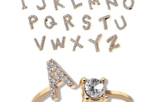 Nouvelle bague réglable 26 lettres