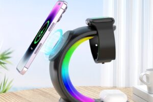 Chargeur magnétique sans fil 4 en 1