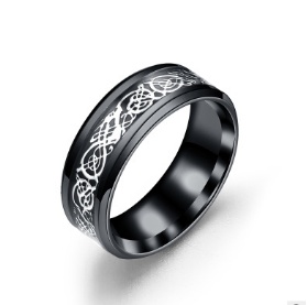 Bague dragon en acier titane – Image 8