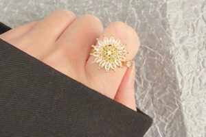 Bague rotative en argent