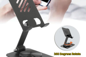 Support de bureau en métal pour téléphone