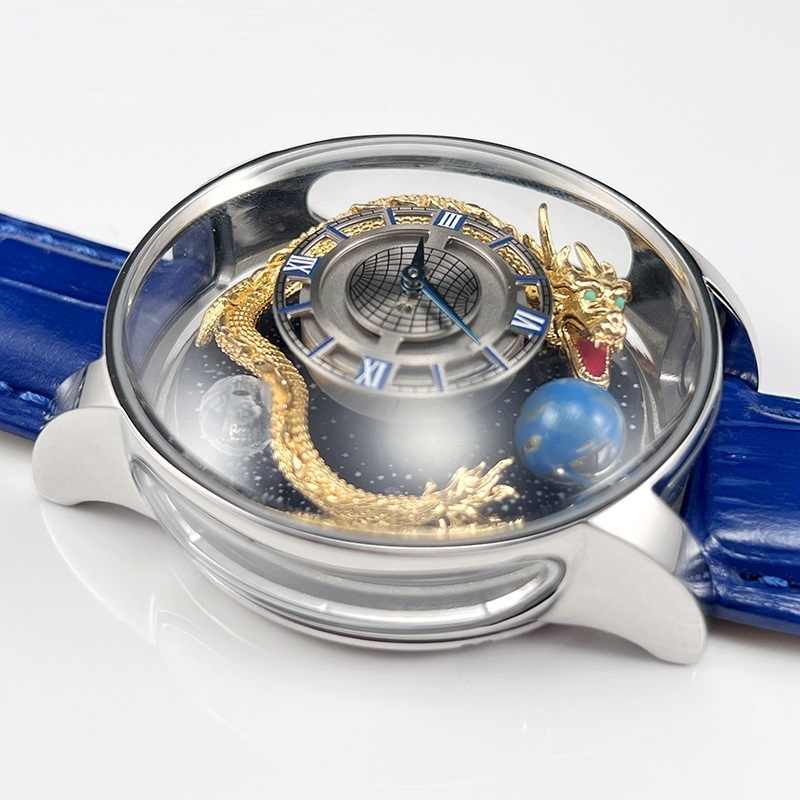 Montre céleste à quartz saphir rond – Image 3