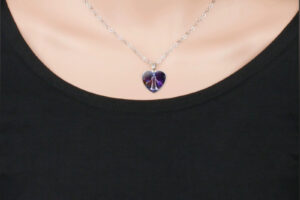 Collier à pendentifs en forme de cœur du zodiaque