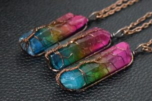 Collier de mode en cristal de pierre