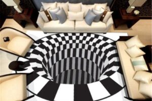 Tapis grillagé à trous sans fond