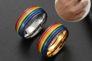 Bague LGBT Acier inoxydable