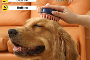 Peigne épilatoire en silicone pour animaux