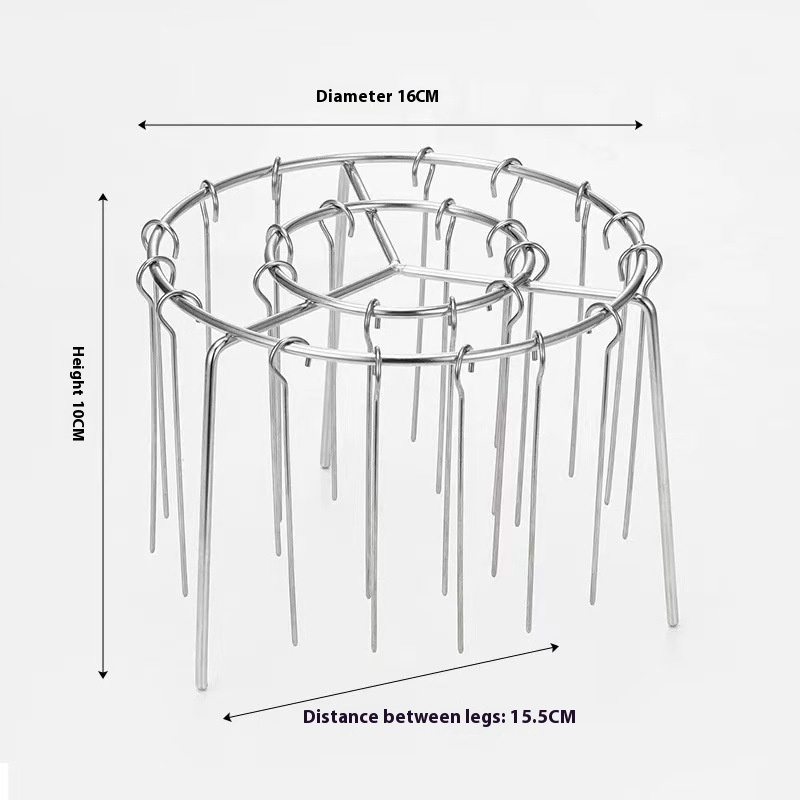 Grille verticale universelle en acier inoxydable pour friteuse à air comprimé – Image 9