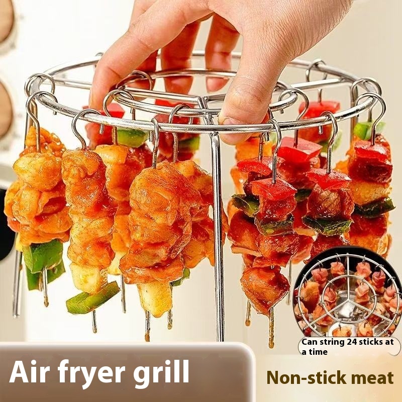 Grille verticale universelle en acier inoxydable pour friteuse à air comprimé – Image 6